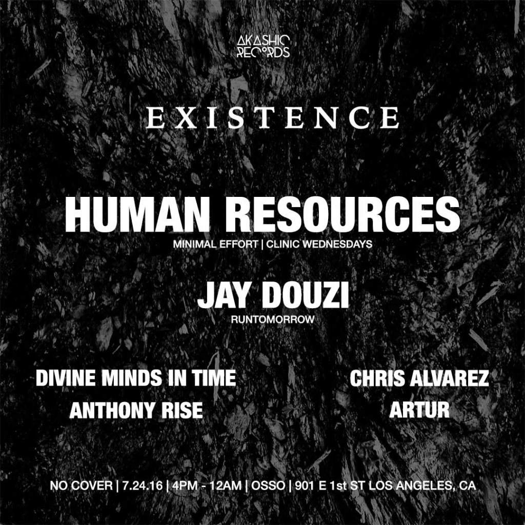 Akashic Records presents Existence! Feat. Human Resources - フライヤー表