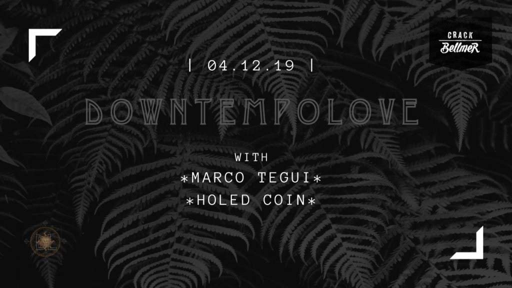 Downtempolove Vol.1 with Marco Tegui & Holed Coin - フライヤー表