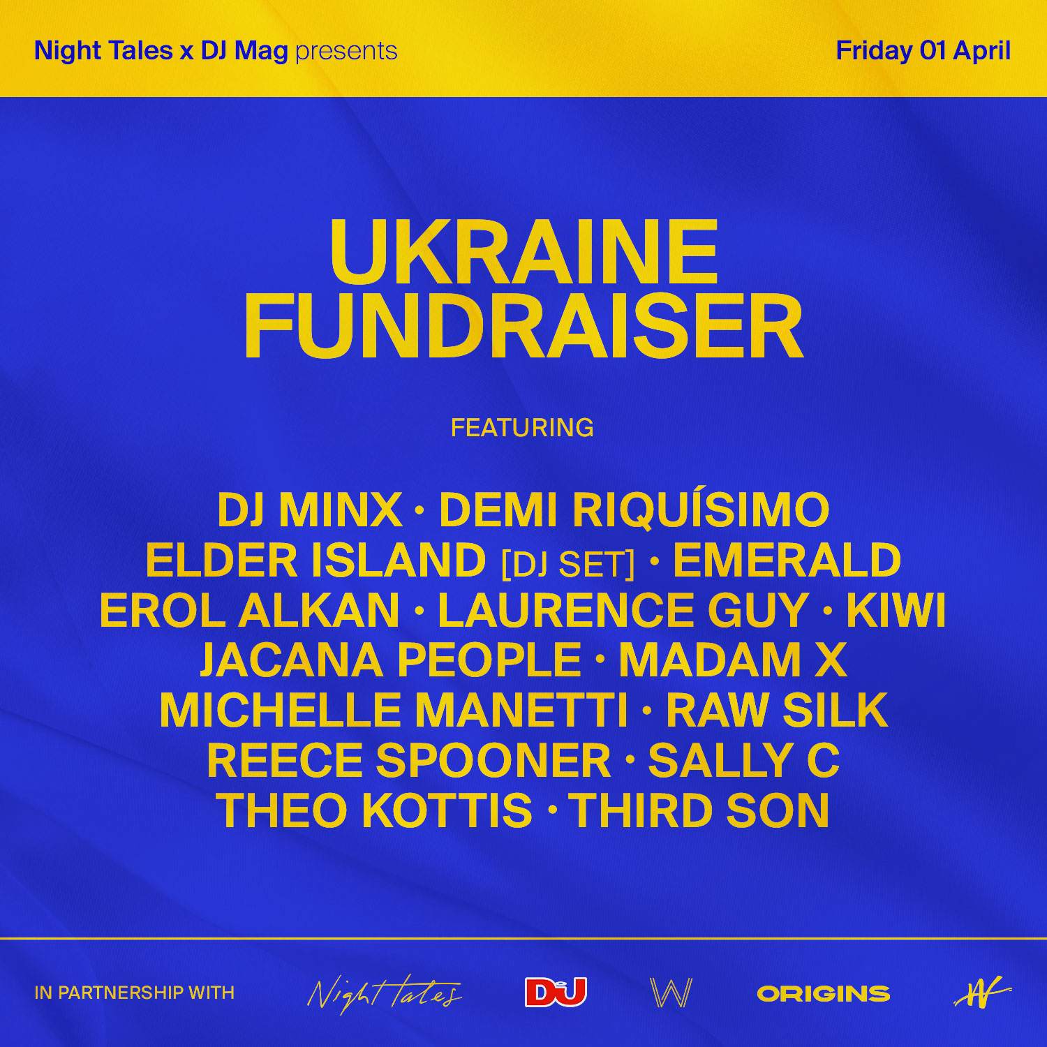 Night Tales x DJ Mag: Ukraine Fundraiser - Página frontal