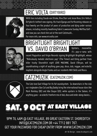 Catzmuzik presents Eric Volta (Dirtybird) and Brightlight Brightlight - Página trasera