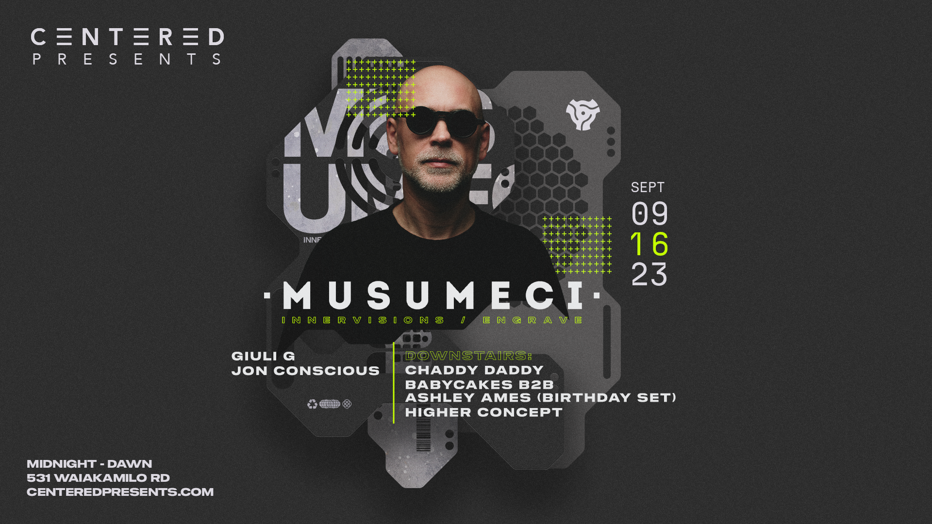 Centered presents, Musumeci (Innervisions - Engrave - Italy) - Página frontal