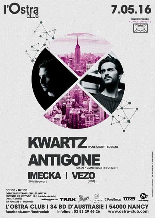 Kwartz + Antigone - フライヤー表