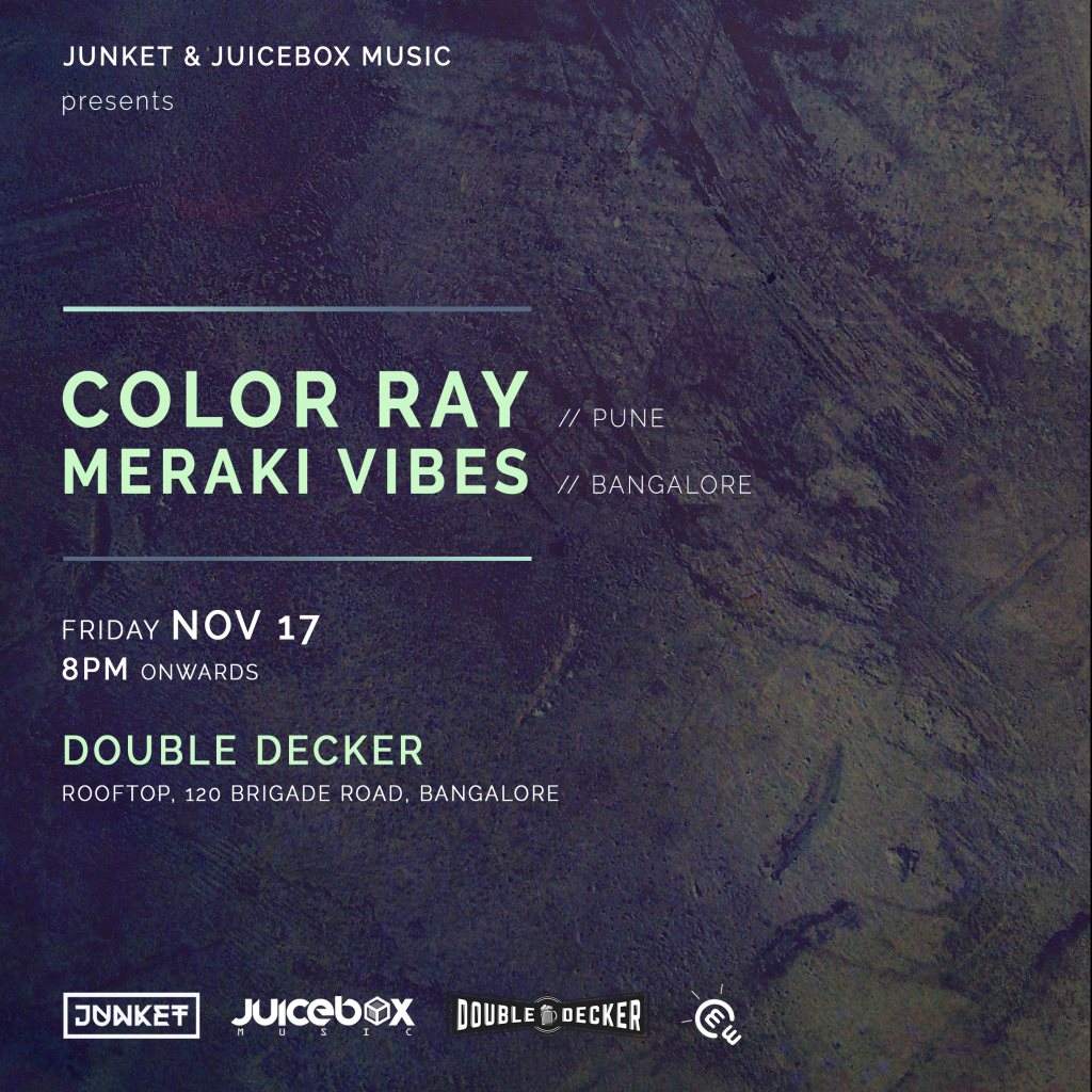 Junket x Juicebox Pres Color Ray & Meraki Vibes - Página frontal