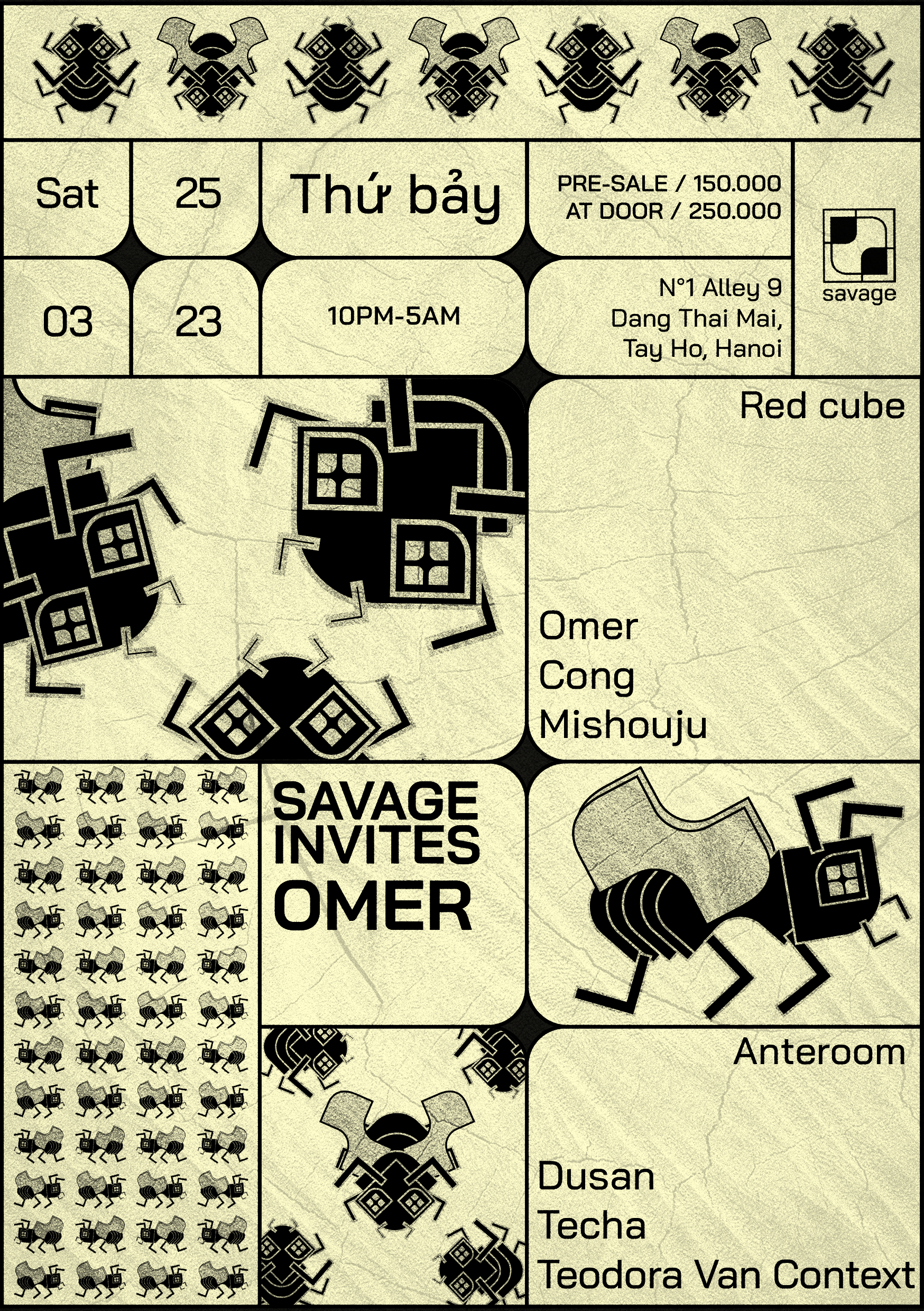 Savage Invites Omer - フライヤー表