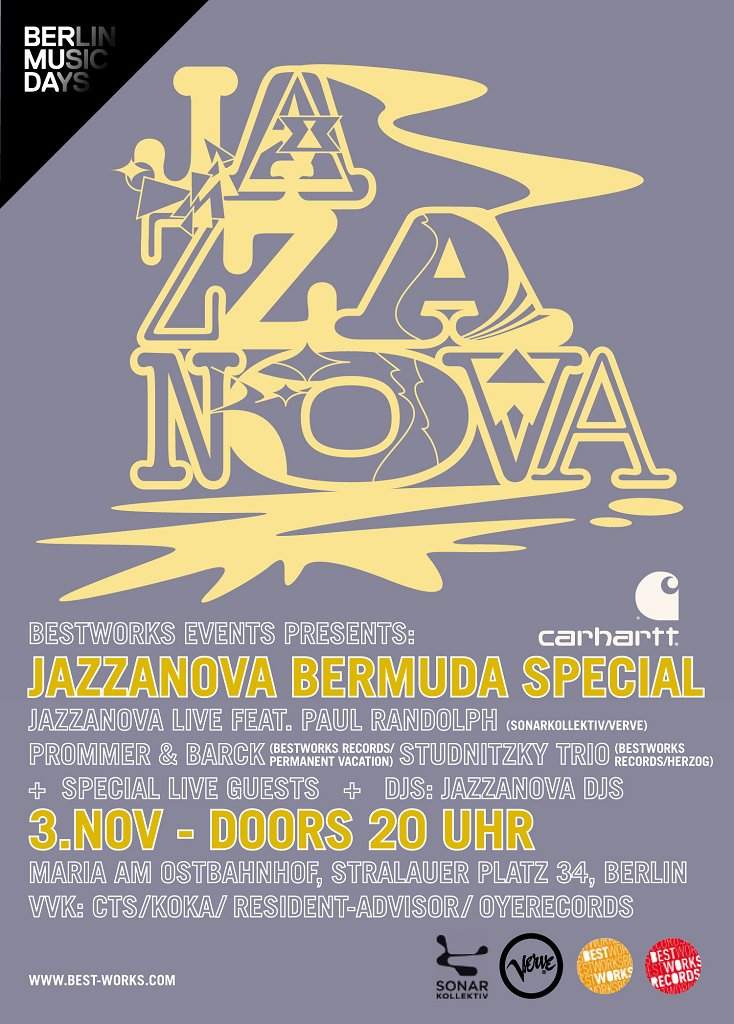 Jazzanova Bermuda Special - フライヤー表
