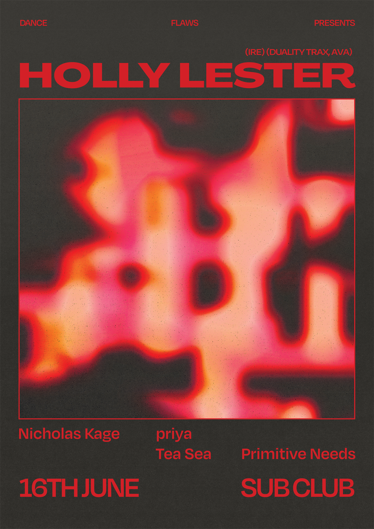 Dance Flaws: Holly Lester (IRE) [Duality Trax, AVA] - Página frontal