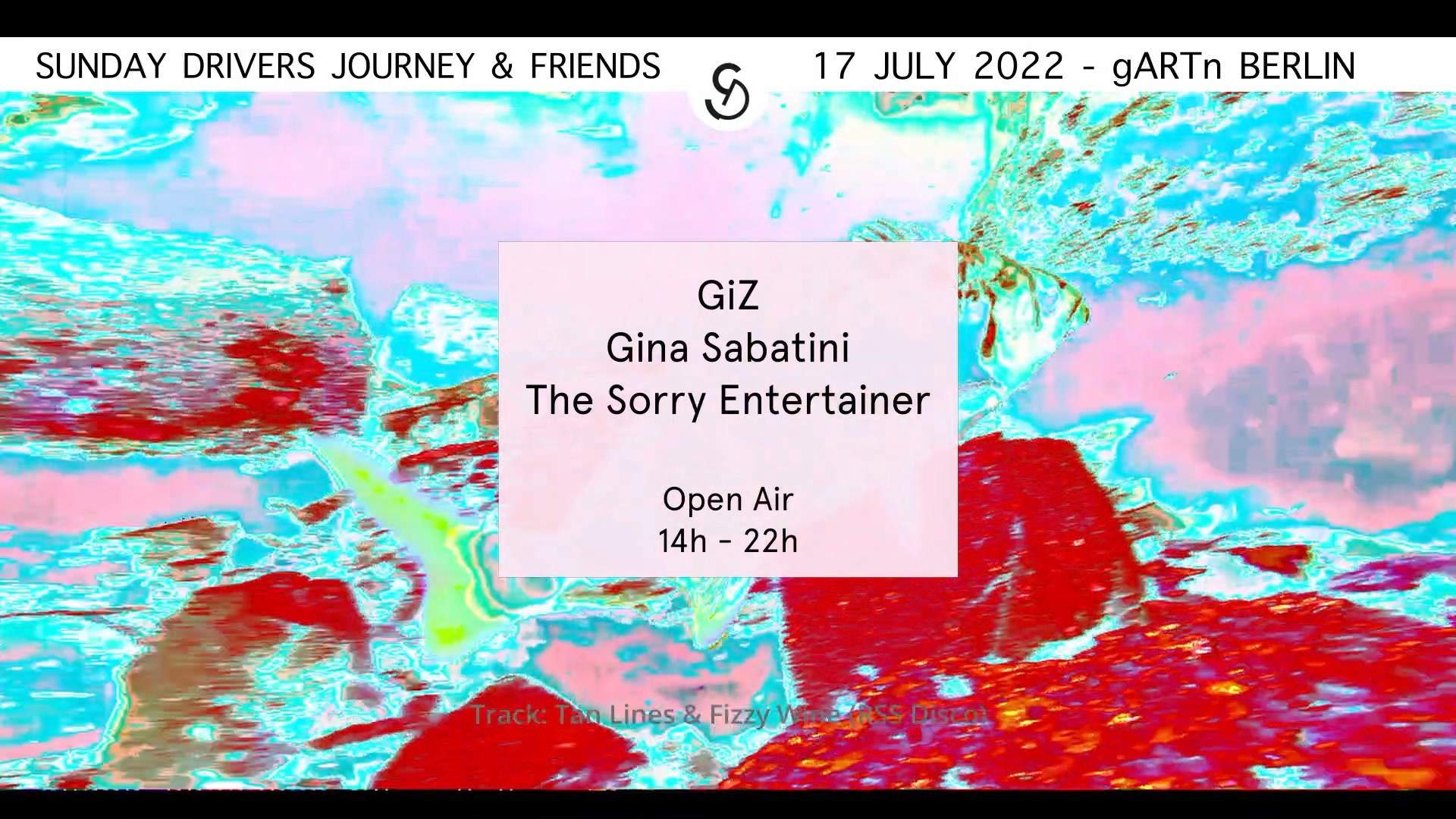 Sunday Drivers Journey with The Sorry Entertainer, GiZ and Gina Sabatini - フライヤー表