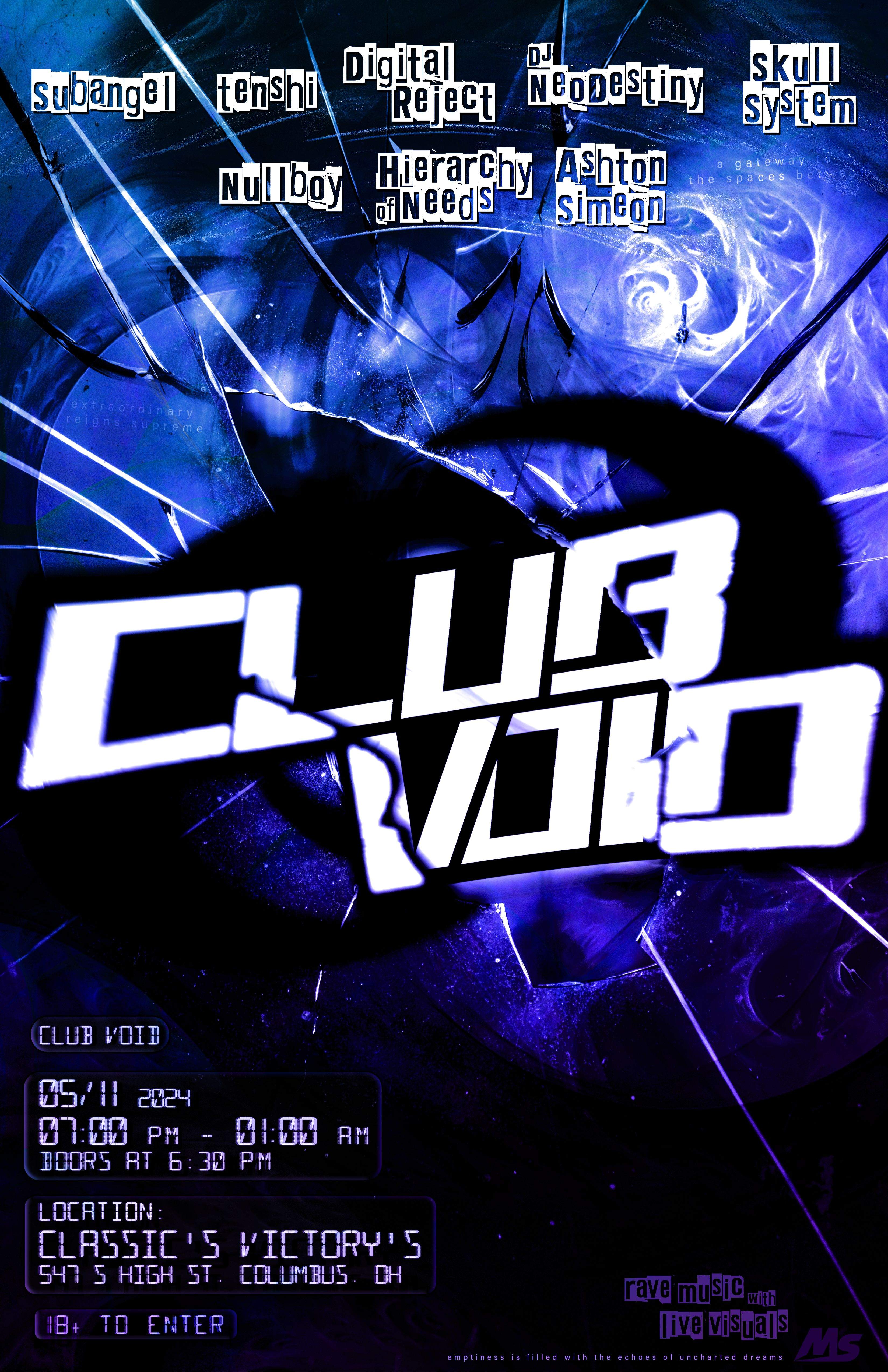 CLUB VOID - フライヤー表