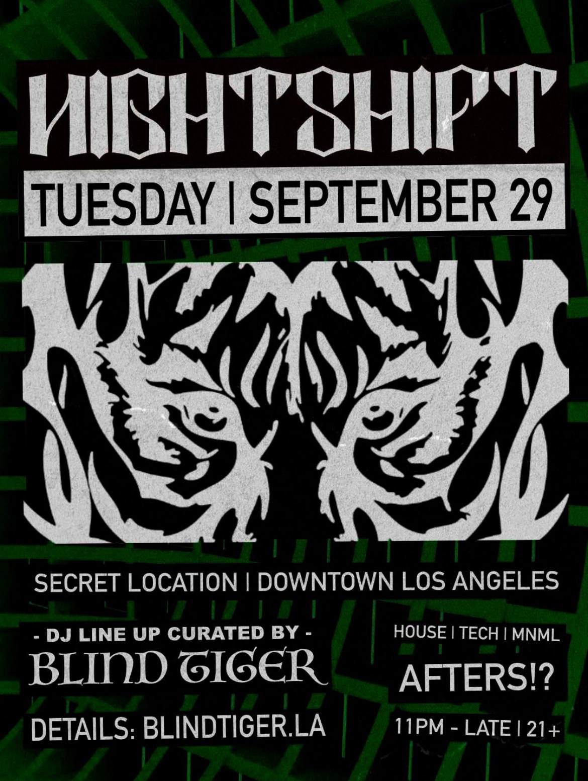 NIGHTSHIFT AFTER HOURS at The Lexington, Los Angeles