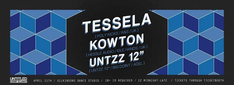 U.S.A. Presents: 1st Birthday with Tessela, Kowton, Untzz Heavyweight 12" - フライヤー表