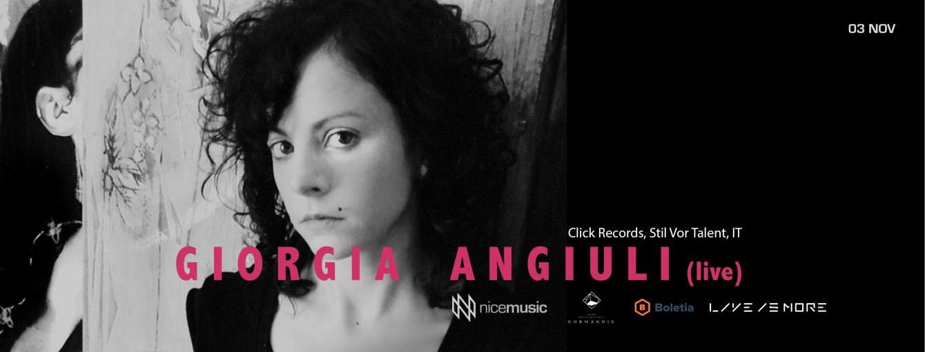 Nice Music presenta: Giorgia Angiuli (Live) en México - Página frontal