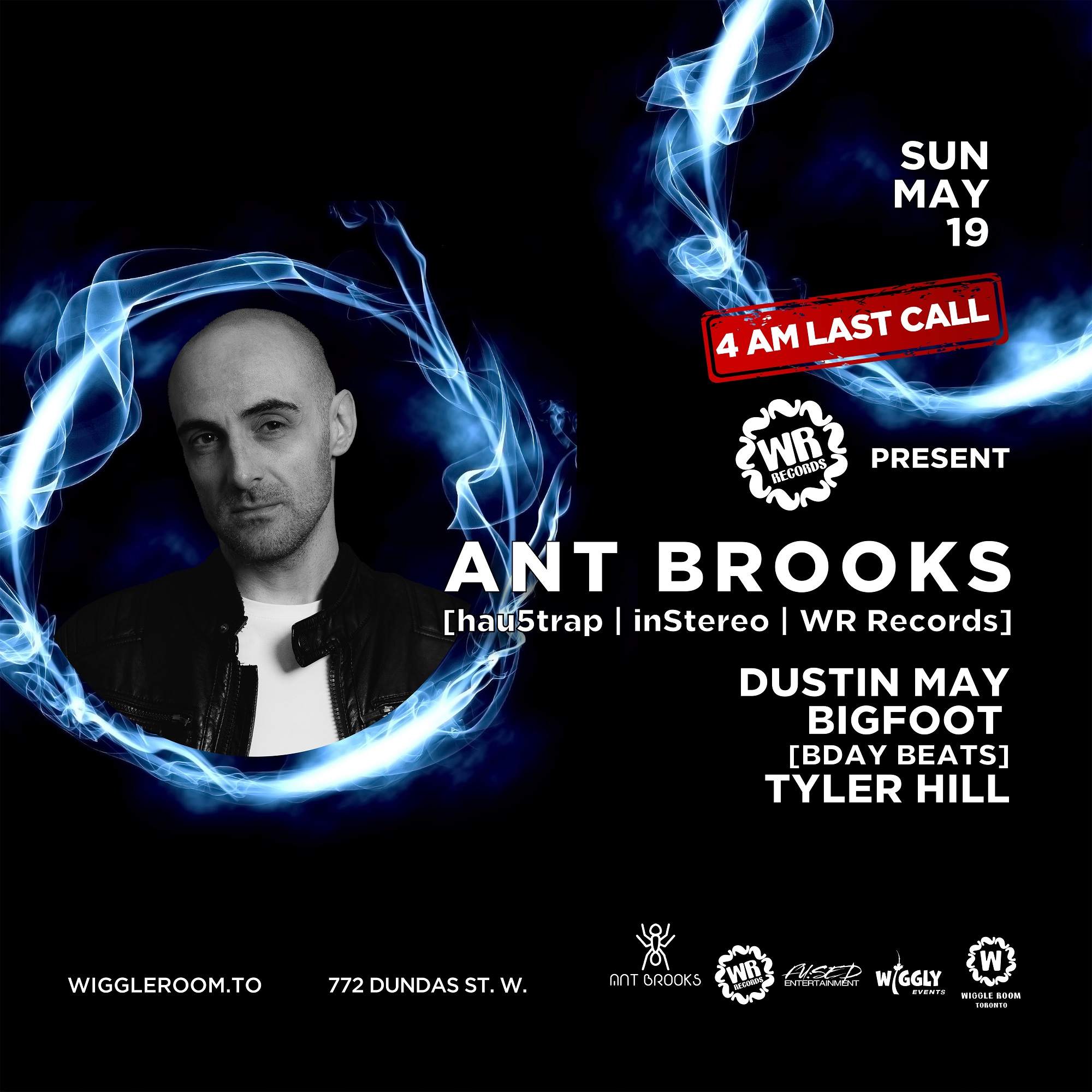 WR Records: Ant Brooks | 4AM LAST CALL - FREE ENTRY with EP Purchase - Página frontal