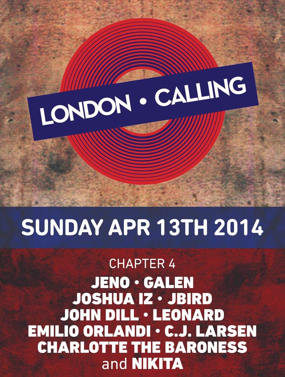 London Calling (Chapter 4) Feat. Jeno, Galen, Joshua IZ, Jbird, EO, Leonard, Nikita  - Página frontal