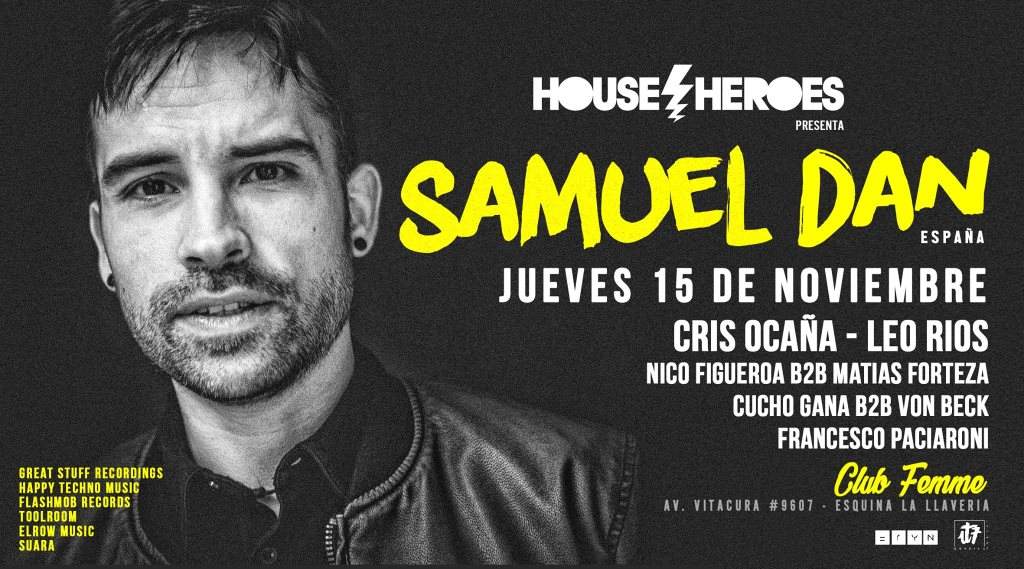 House Heroes presents: Samuel Dan - フライヤー表