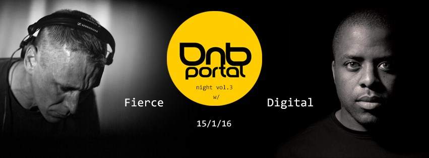 DnB Portal Night with Fierce & Digital - フライヤー表