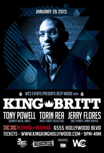 w.C.S Events Pres. Deep House with King BRITT - Página frontal