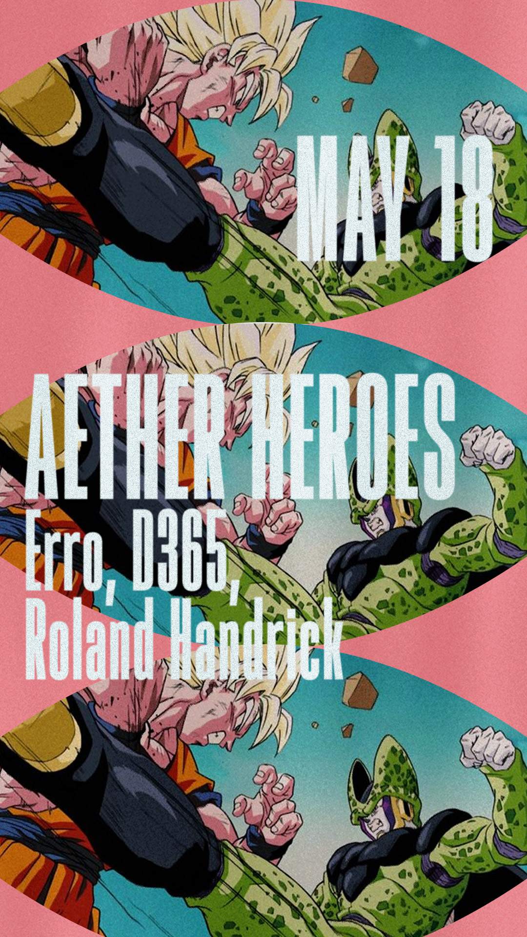 AETHER HEROES: Roland Handrick, Erro, D365 - フライヤー表