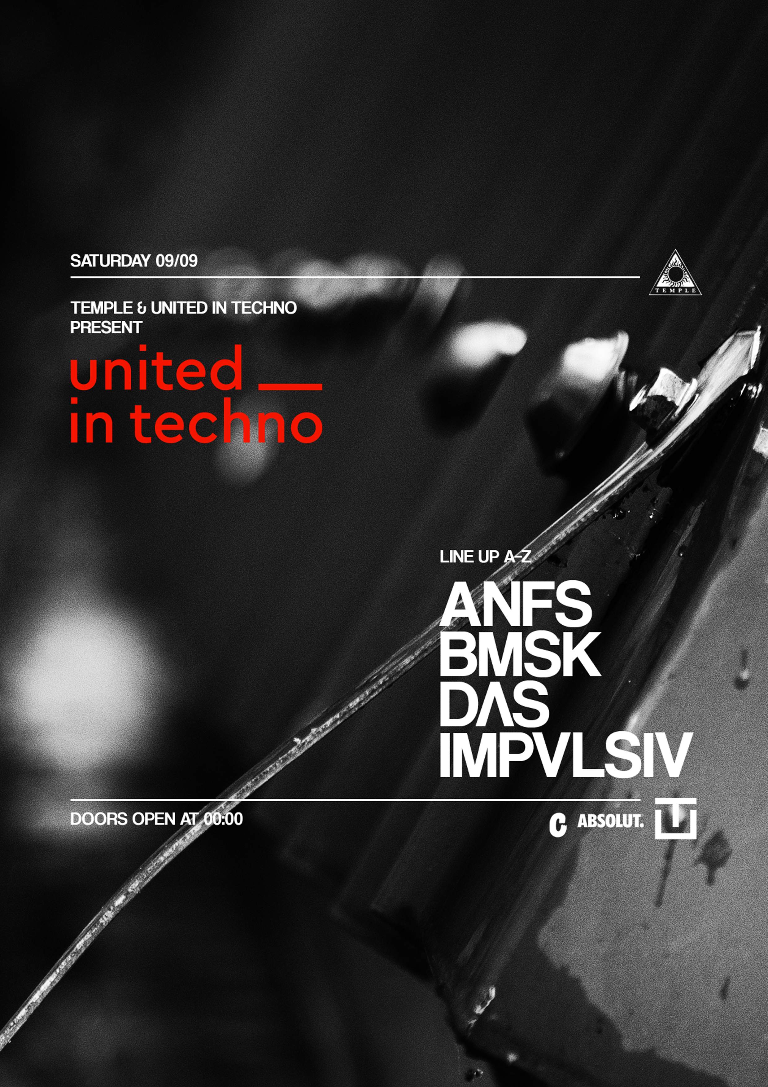 United in Techno - Página frontal