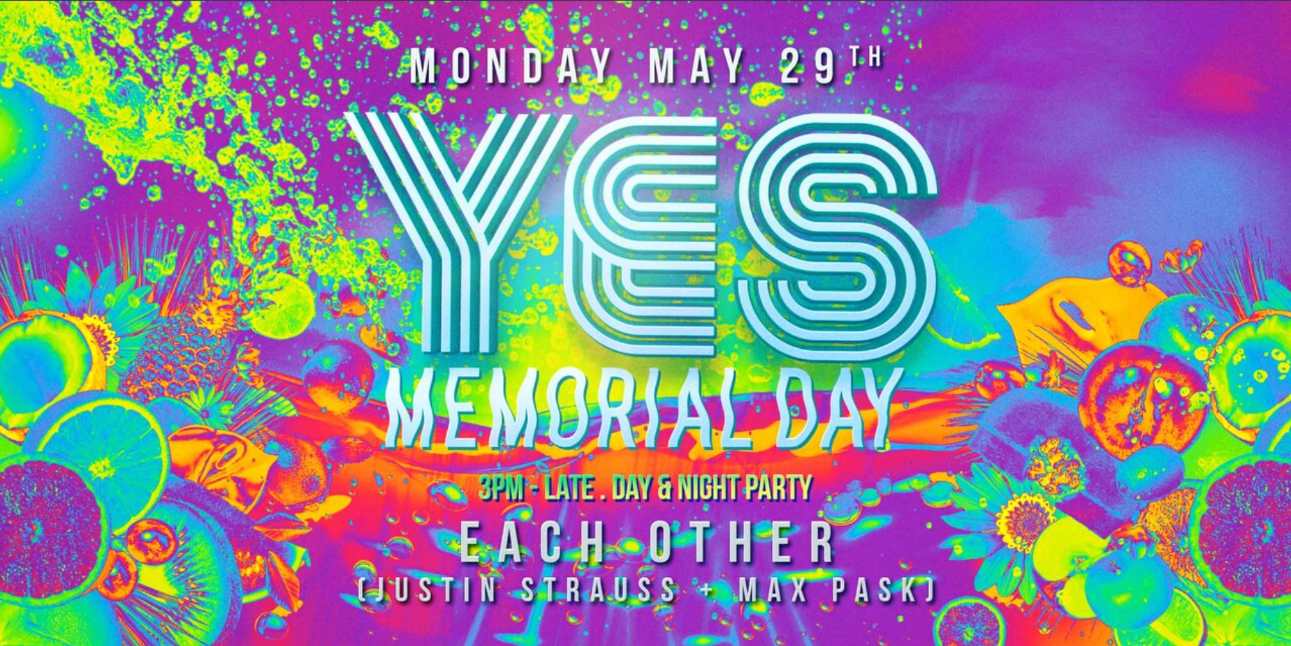 YES Memorial Day: Each Other (Justin Strauss + Max Pask) - Página frontal