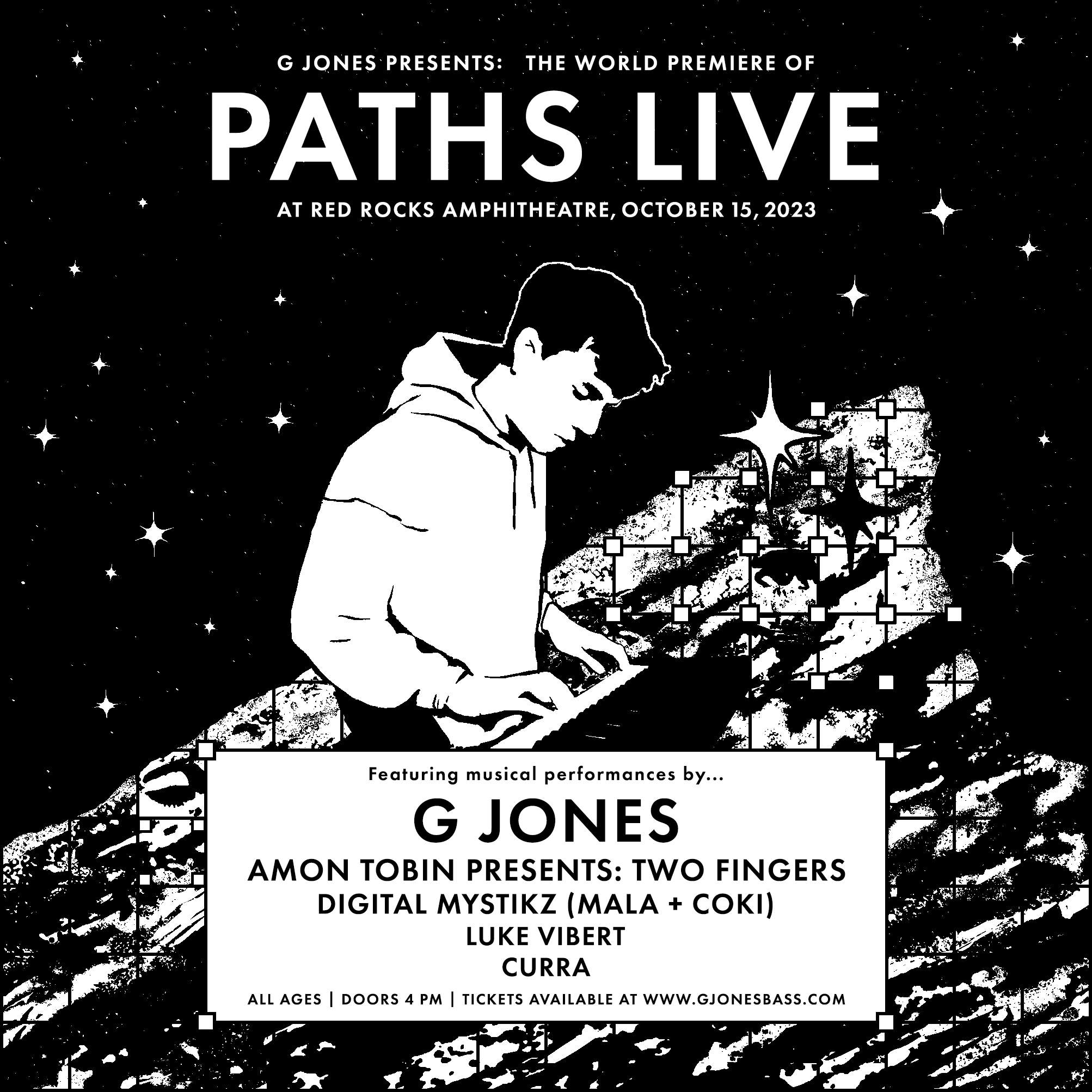 G Jones presents: The World Premiere of Paths Live at Red Rocks - Página frontal