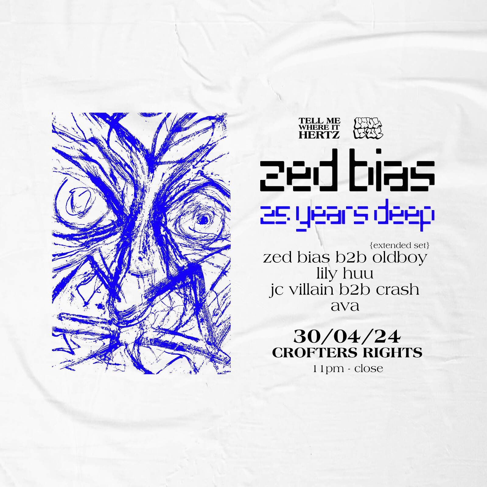 ZED BIAS 25 YEARS DEEP: ZED BIAS B2B OLDBOY - フライヤー表
