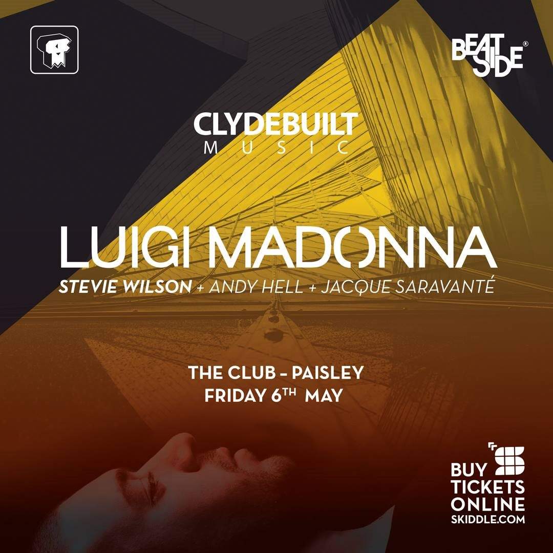 Clydebuilt Music presents Luigi Madonna - フライヤー表
