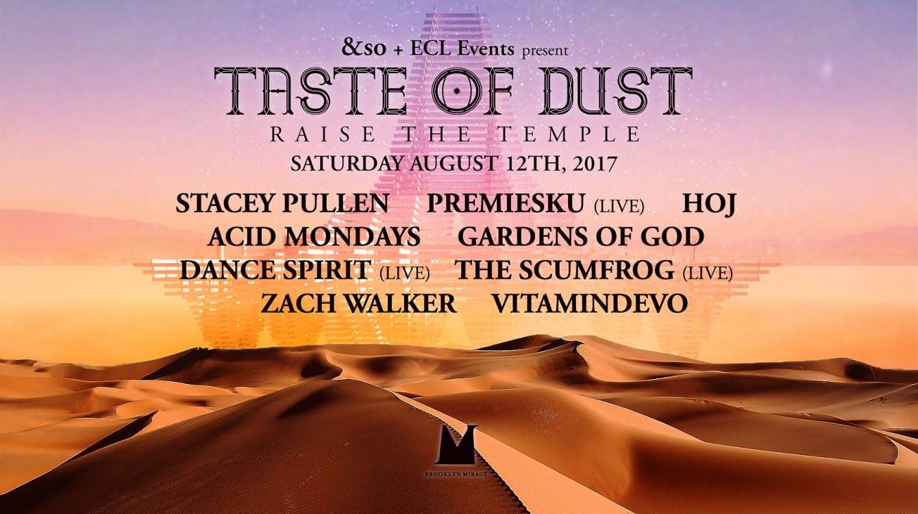 Taste Of Dust: Raise The Temple - Página frontal