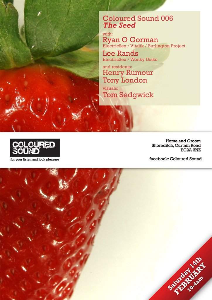 Coloured Sound 006 | The Seed - Flyer front