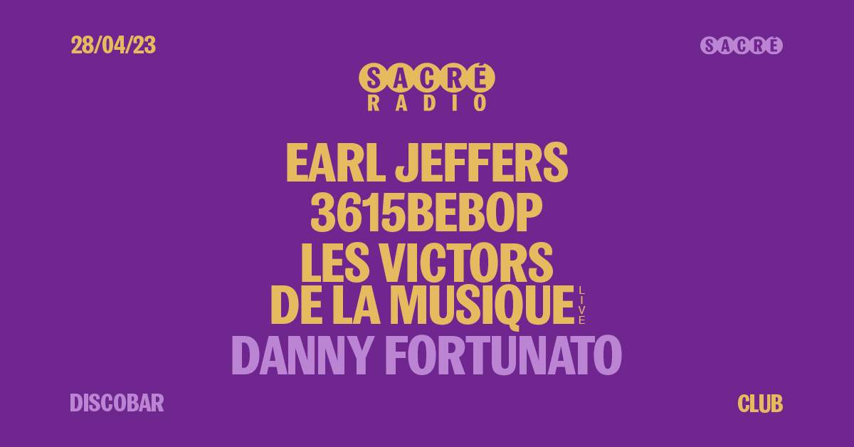 Sacré RADIO TAKE OVER: Earl Jeffers, 3615 BEBOP - Página frontal