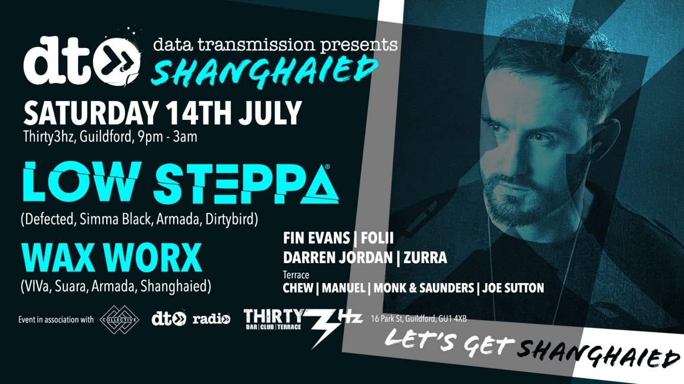 Data Transmission presents Low Steppa - Let's Get Shanghaied - Página frontal