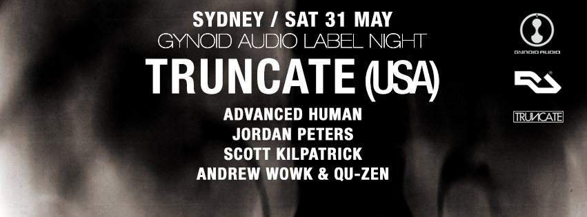 Gynoid Audio Label Night with Truncate (aka. Audio Injection) - フライヤー表