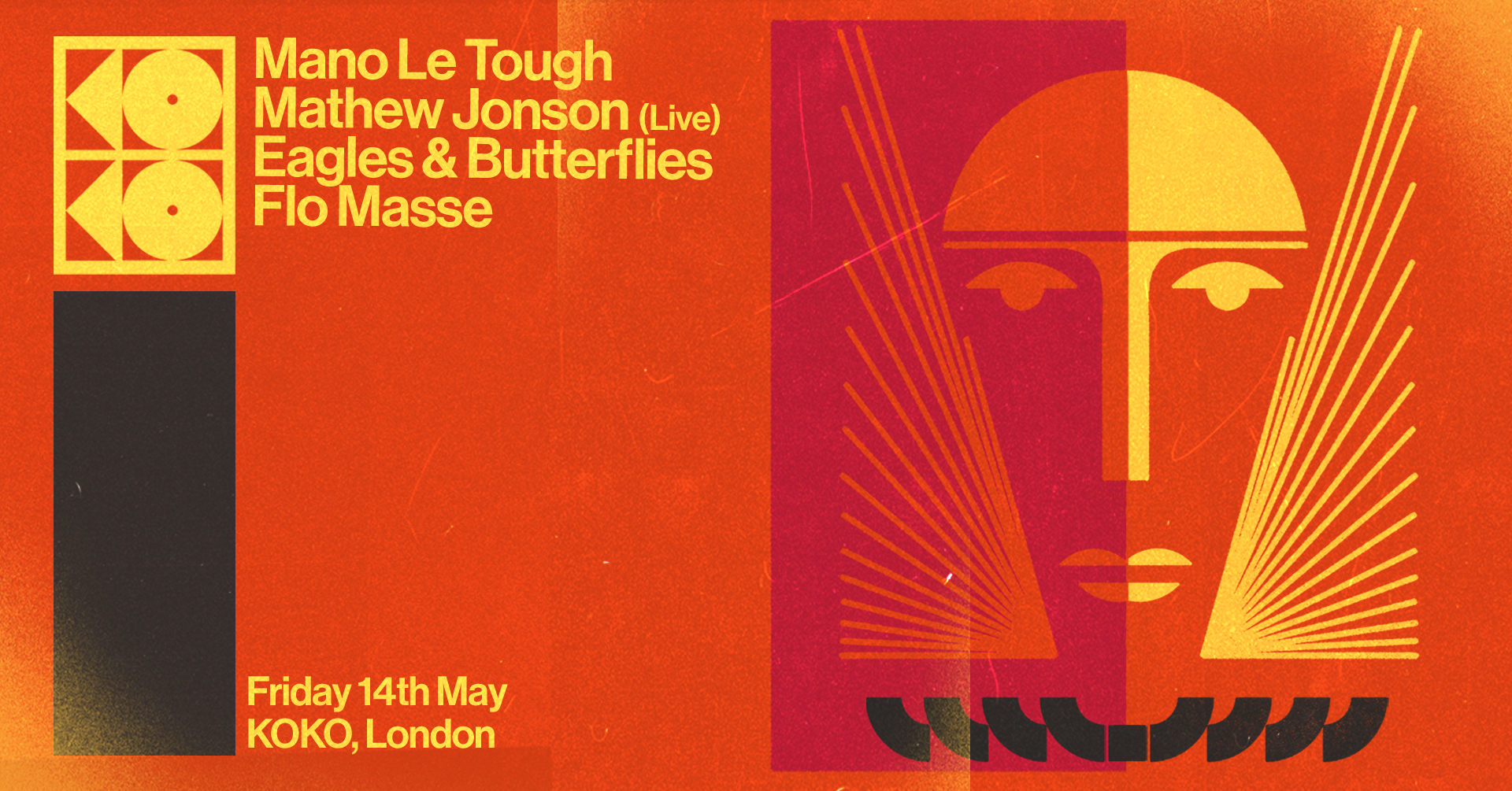 Mano Le Tough, Mathew Jonson, Eagles & Butterflies, Flo Masse - Página frontal