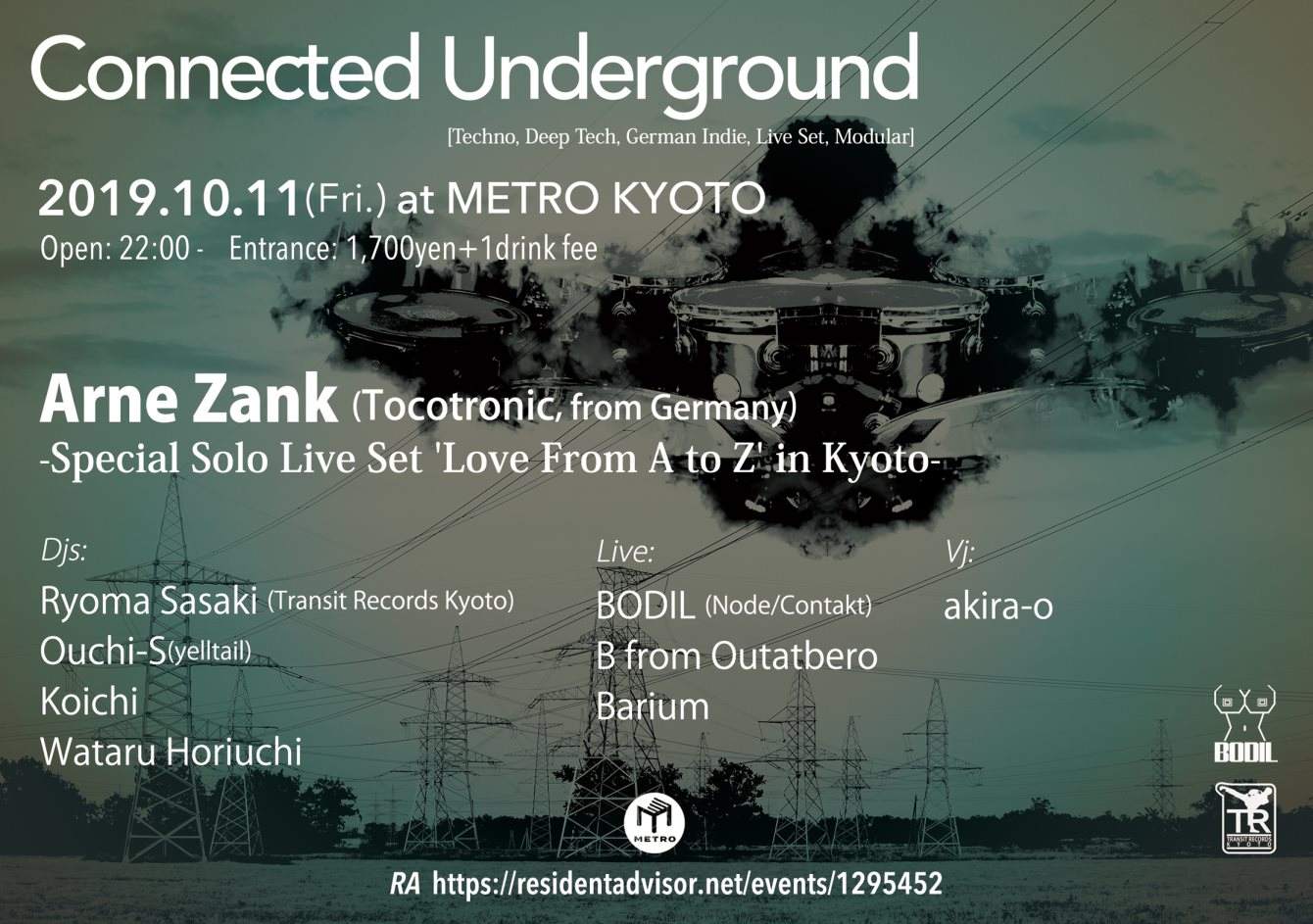 Connected Underground -Arne Zank (Tocotronic) Special Solo Live Set 'Love From A to Z' in Kyoto - Página frontal