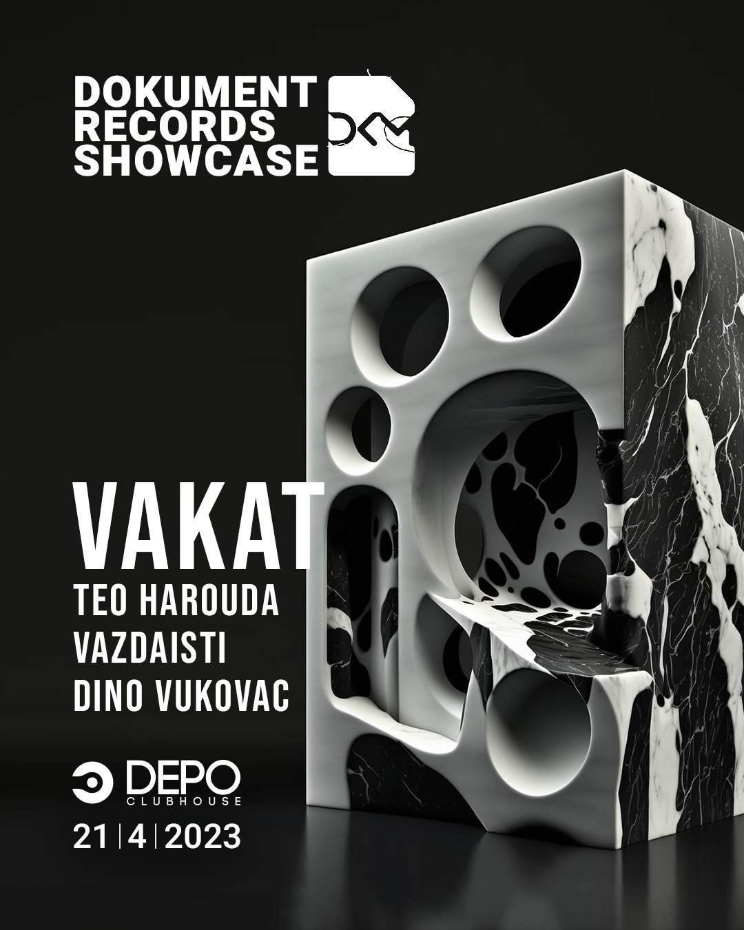 Dokument Records Showcase with Vakat - フライヤー表