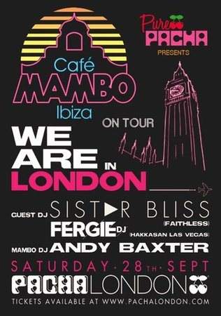 Cafe Mambo Ibiza On Tour with Sister Bliss & Fergie - Página frontal