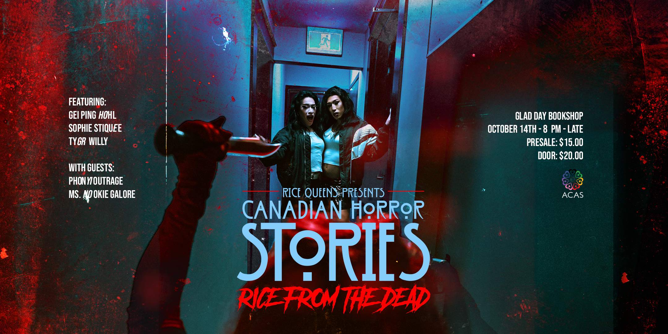Canadian Horror Stories: Rice from the Dead bei Glad Day Bookshop, Toronto