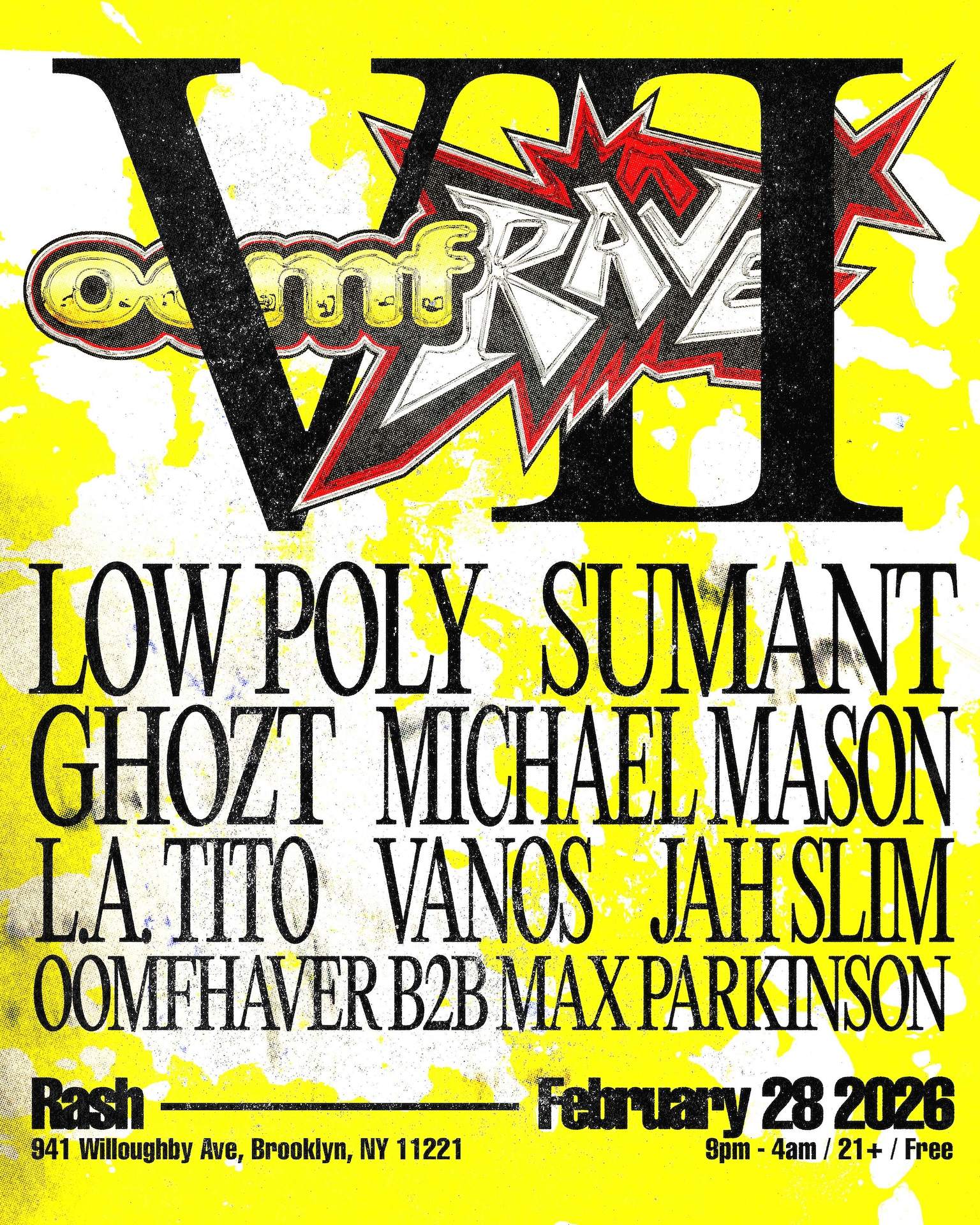 oomfRAVE 7 at Rash, New York City