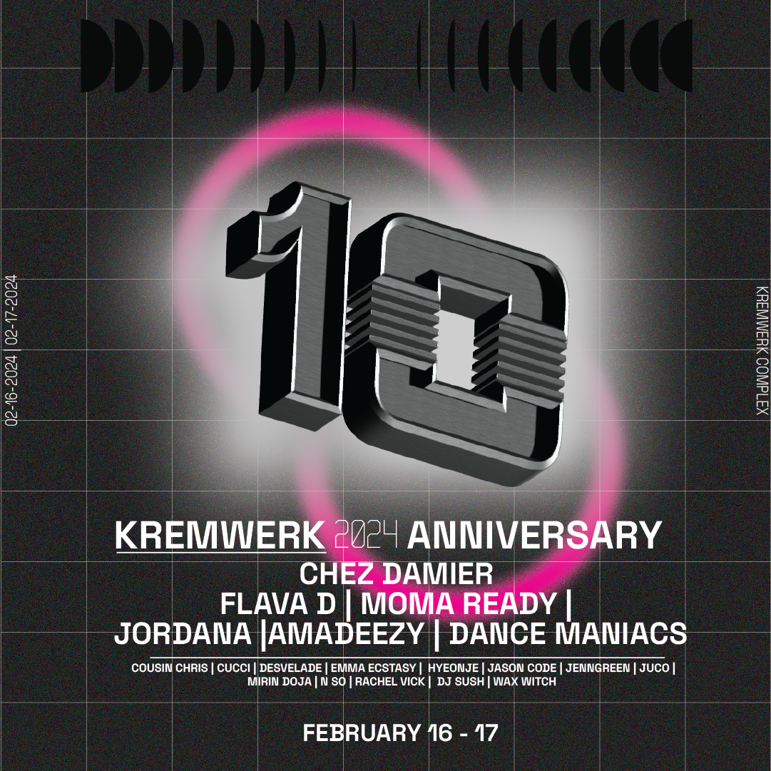 Kremwerk 10 Year Anniversary - フライヤー表