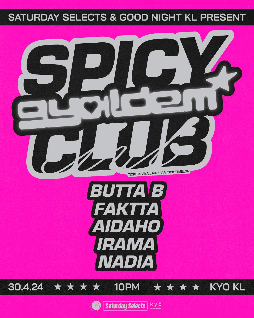 Spicy Gyaldem Club - フライヤー表