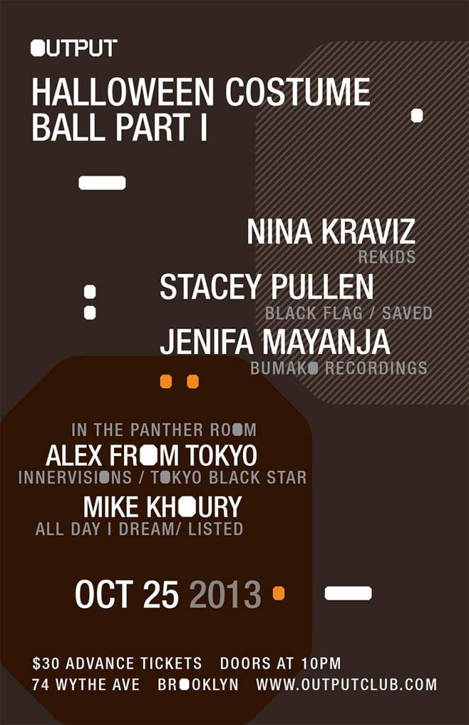 Halloween Ball with Nina Kraviz/ Stacey Pullen/ Jenifa Mayanja & Alex From Tokyo/Mike Khoury - Página frontal