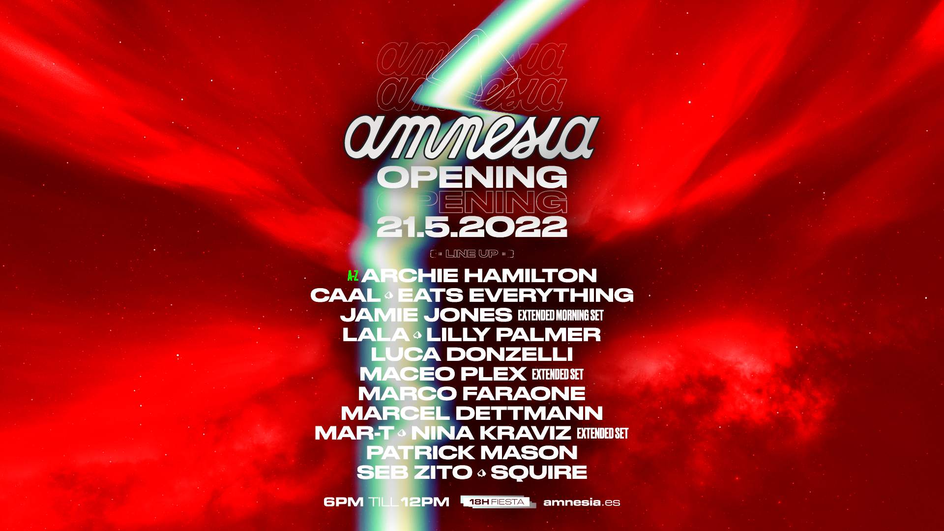 Amnesia Opening Party 2022 - Página frontal