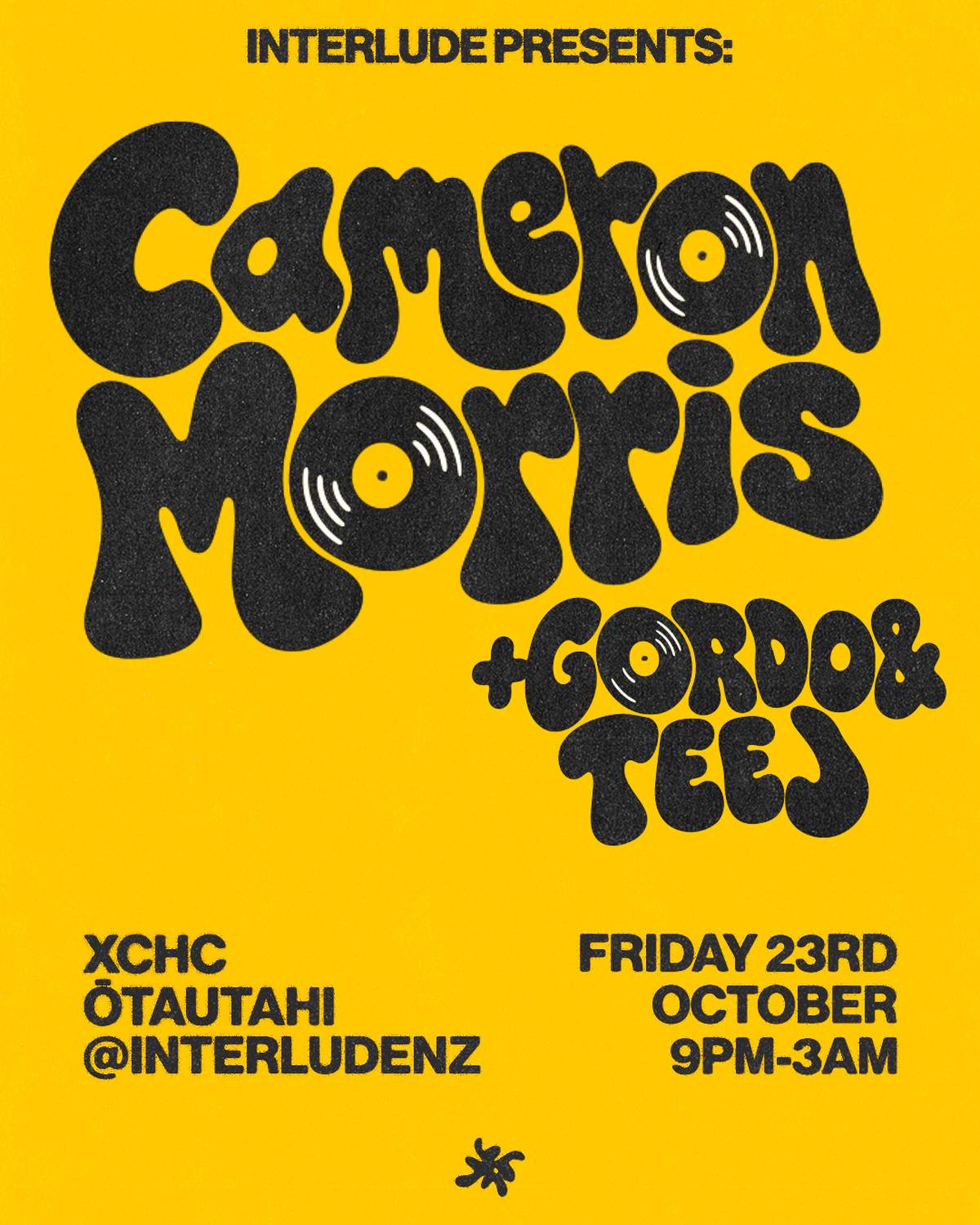 Interlude presents: Cameron Morris at Xchc, Christchurch