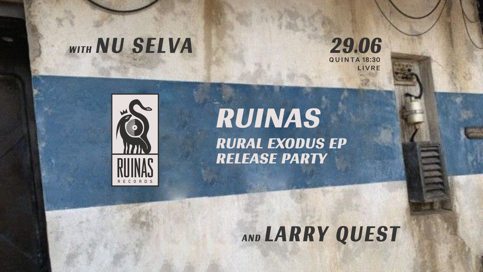 Ruínas Release Party - フライヤー表