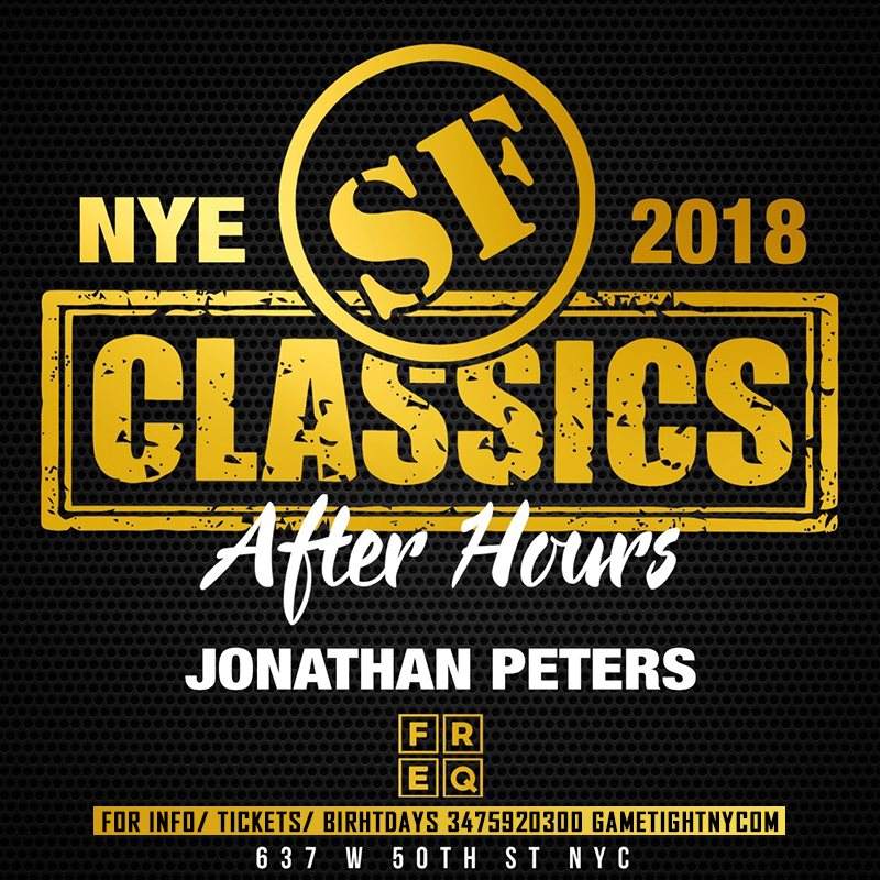 Jonathan Peters New Years Eve After Party at Freq NYC 2018 - Página frontal