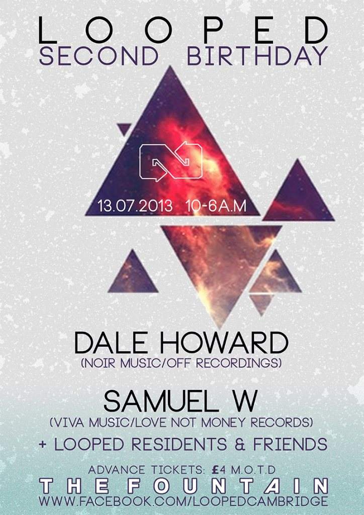 Looped 2nd Birthday with Dale Howard - フライヤー表