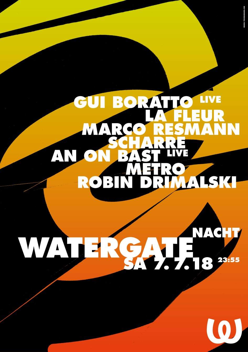 Watergate Nacht - フライヤー表