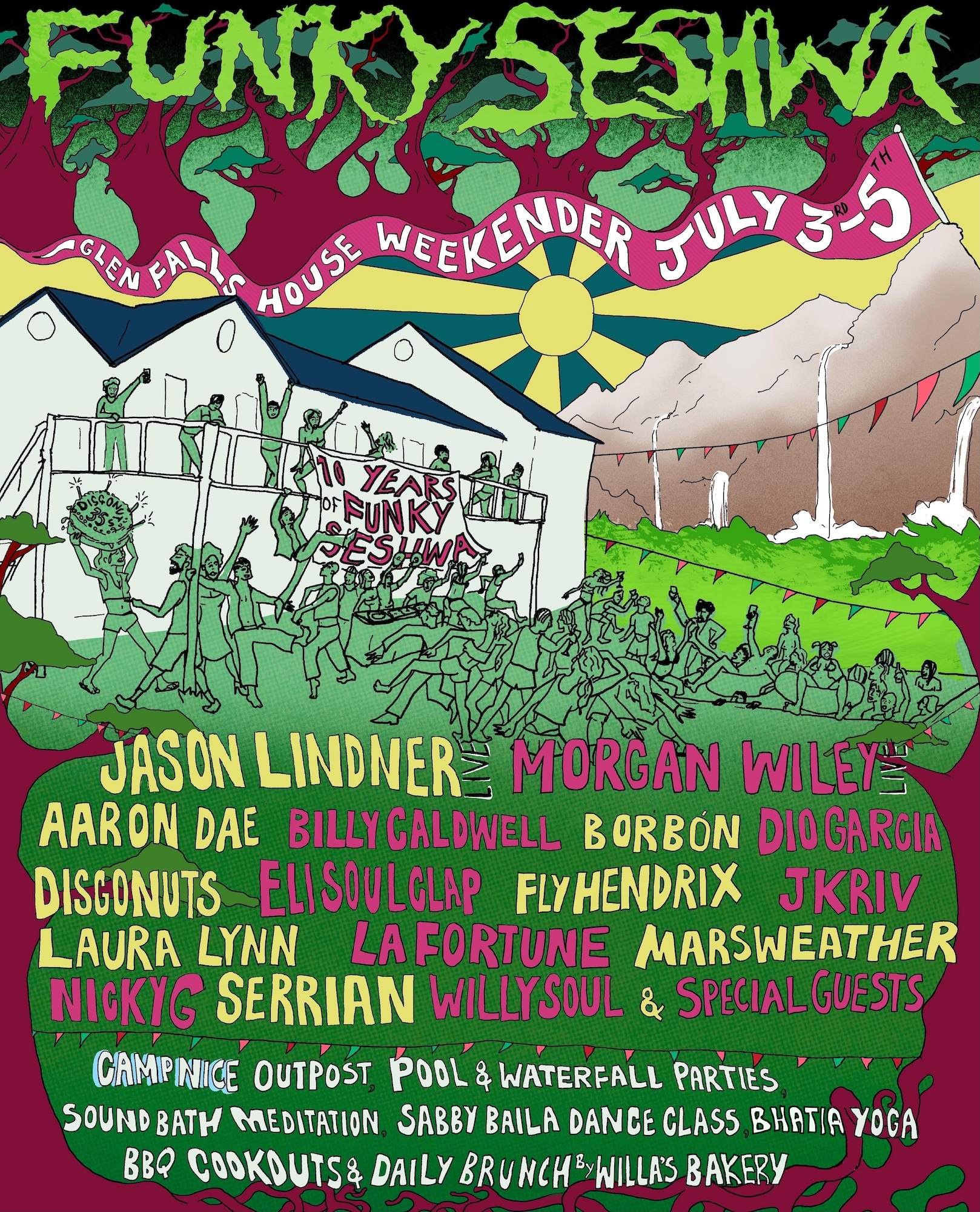 Funky Seshwa Weekender @ Glen Falls House [10 Year Anniversary