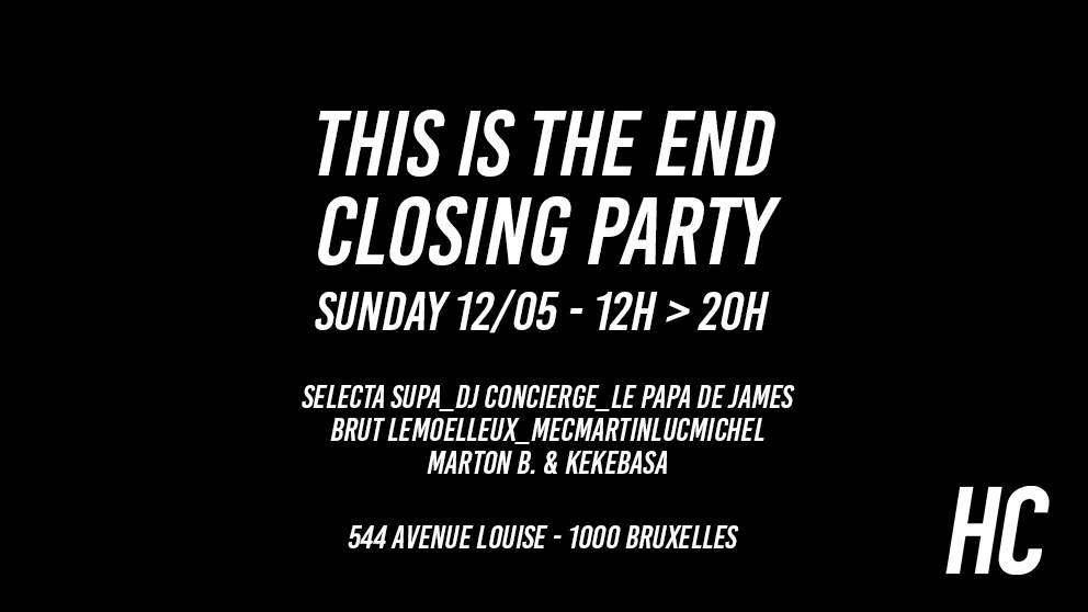 THIS IS THE END - Closing Party - フライヤー表
