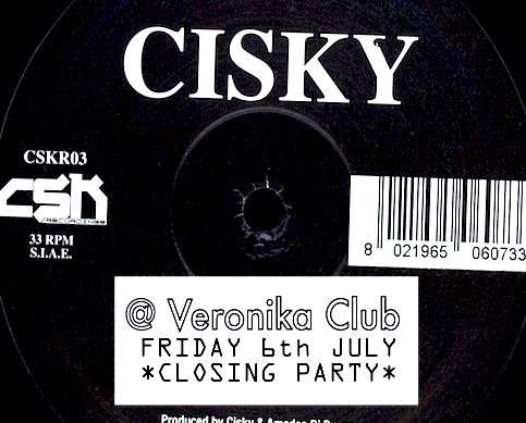 Cisky Closing Party - フライヤー表