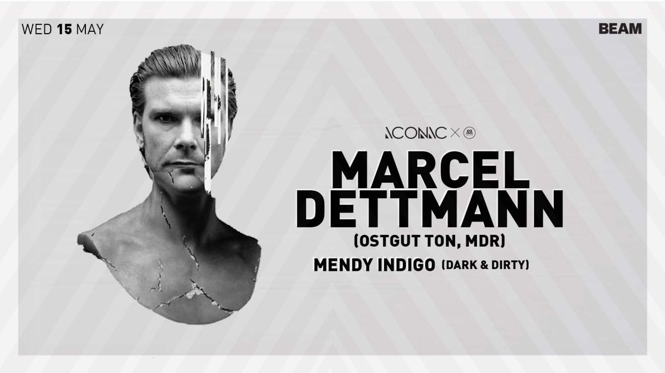 Iconic & Mendy Indigo present Marcel Dettmann - フライヤー表